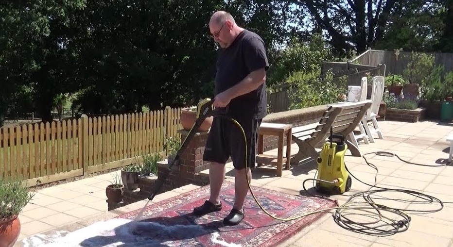 Clean Area Rug With Pressure Washer