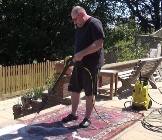 Clean Area Rug With Pressure Washer