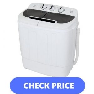 ZENY Portable Mini Twin Tub Compact Clothes Washing Machine