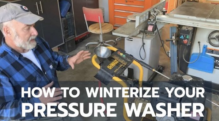 winterize a pressure washer