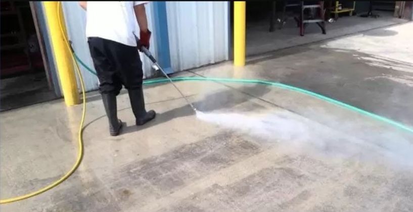 How To clean Concrete with a pressure washer