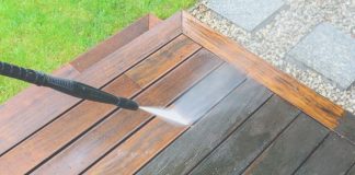 remove stain from deck with pressure washer